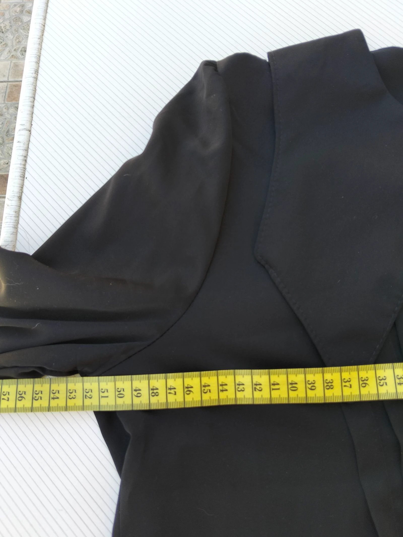 Camisa negra botones joya – photo 9